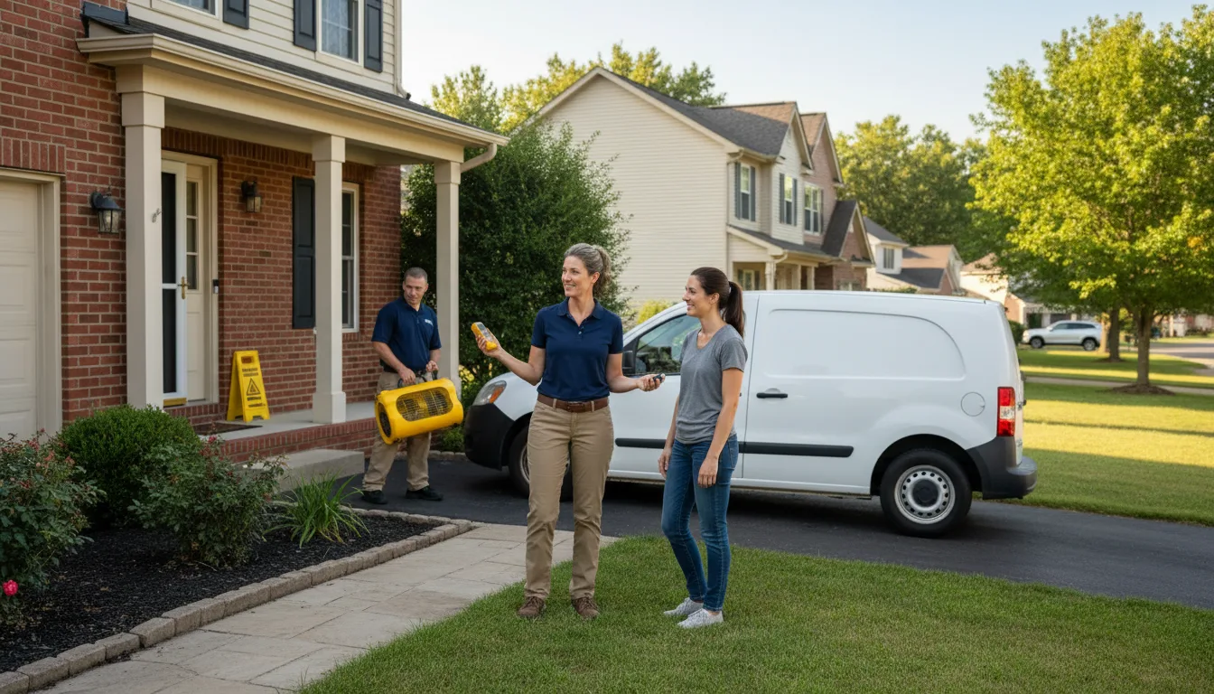 Residential water damage restoration in Coahoma, MS
